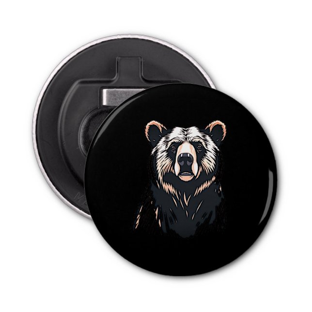 Bear illustration bottle opener (Front)