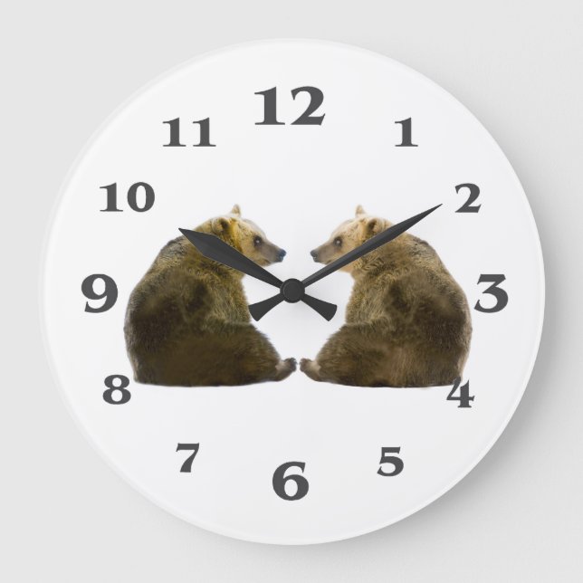 Bear image for Round-Large-Wall-Clock Large Clock (Front)