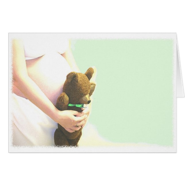 Bear in Big Green Ribbon (Front Horizontal)
