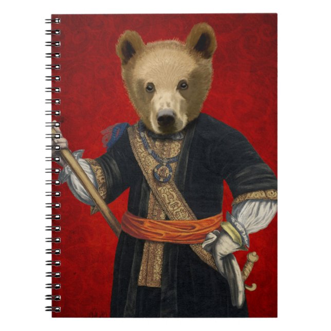 Bear in Blue Robes 3 Notebook (Front)