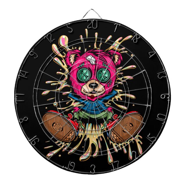 Bear In Honey Dartboard (Front)