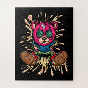 Bear In Honey Jigsaw Puzzle