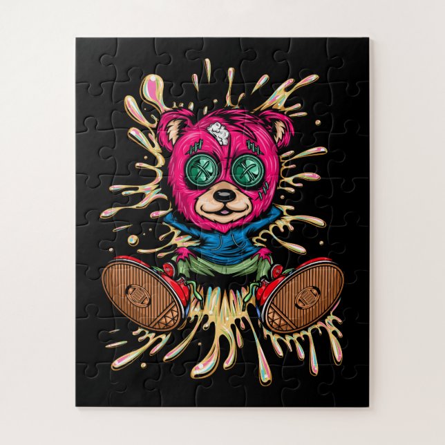 Bear In Honey Jigsaw Puzzle (Vertical)