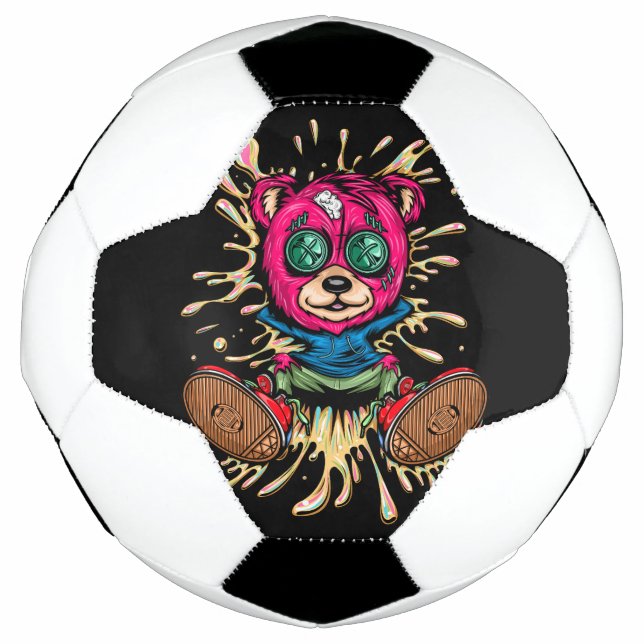Bear In Honey Soccer Ball (Front)