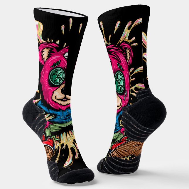 Bear In Honey Socks (Angled)