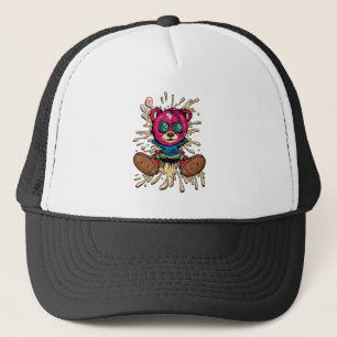 Bear In Honey Trucker Hat