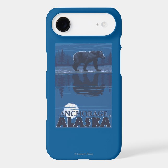 Bear in Moonlight - Anchorage, Alaska Case-Mate iPhone Case (Back)