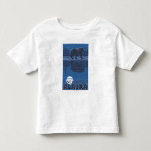 Bear in Moonlight - Anchorage, Alaska Toddler T-Shirt