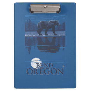 Bear in Moonlight - Bend, Oregon Clipboard