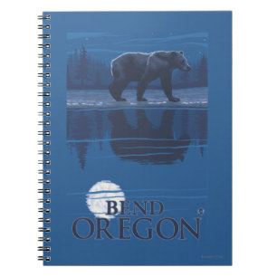 Bear in Moonlight - Bend, Oregon Notebook