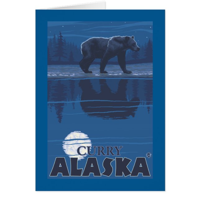 Bear in Moonlight - Curry, Alaska (Front)