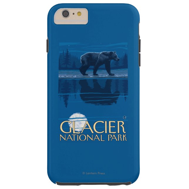 Bear in Moonlight - Glacier National Park, MT Case-Mate iPhone Case (Back)