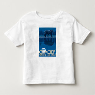Bear in Moonlight - Glacier National Park, MT Toddler T-Shirt