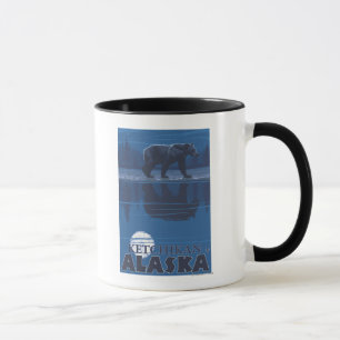 Bear in Moonlight - Ketchikan, Alaska Mug
