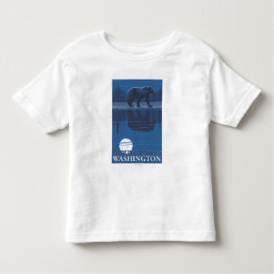 Bear in Moonlight - Mount Baker, Washington Toddler T-Shirt
