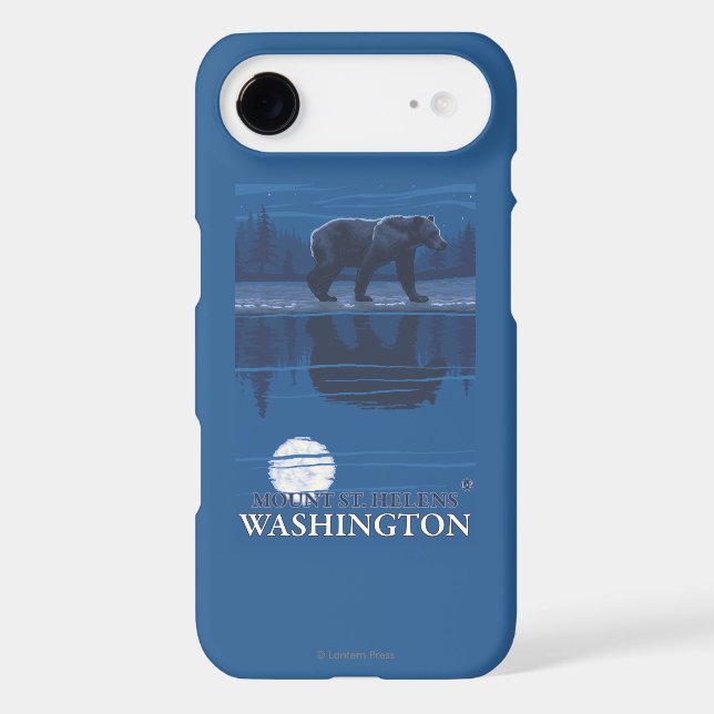 Bear in Moonlight - Mount St. Helens, Case-Mate iPhone Case (Back)