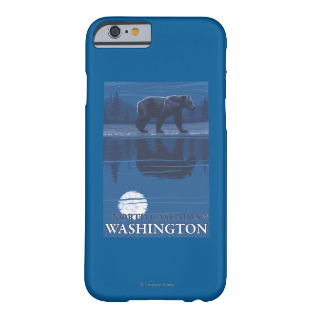 Bear in Moonlight - North Cascades, Washington Case-Mate iPhone Case (Back)