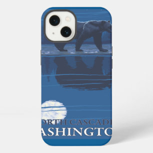 Bear in Moonlight - North Cascades, Washington iPhone Case