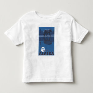 Bear in Moonlight - Sitka, Alaska Toddler T-Shirt