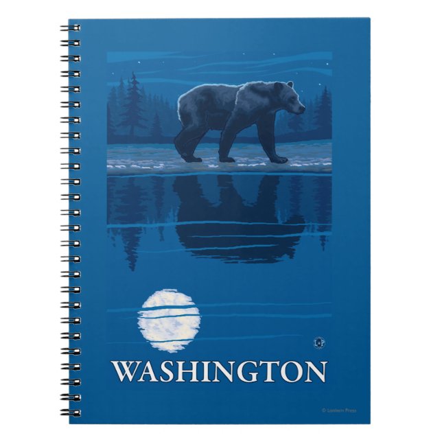 Bear in Moonlight - Washington Notebook (Front)