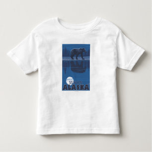 Bear in Moonlight - Yukon, Alaska Toddler T-Shirt
