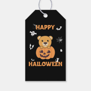 Bear In Pumpkin Sweet Bears Happy Halloween Gift T Tags