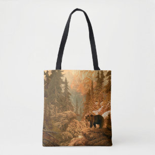 Bear in the Rocky Mountainsbear,brown,animal,grizz Tote Bag