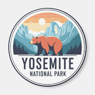 Bear in Yosemite National Park Half Dome Magnet