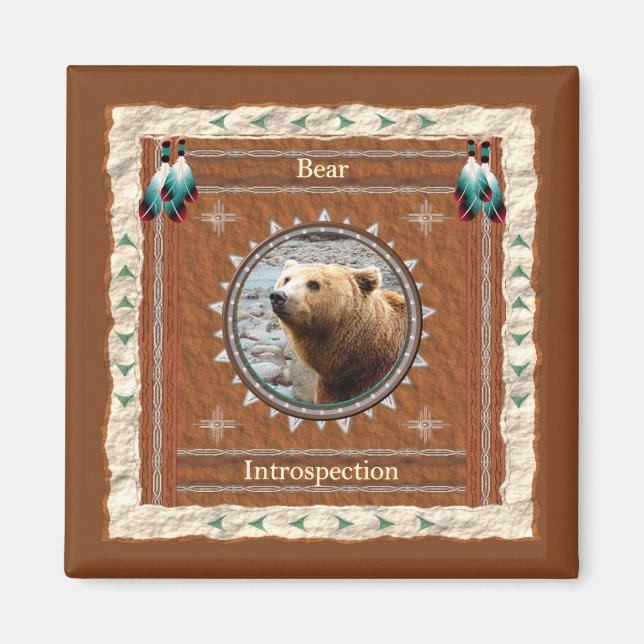 Bear Introspection Energy Magnet (Front)