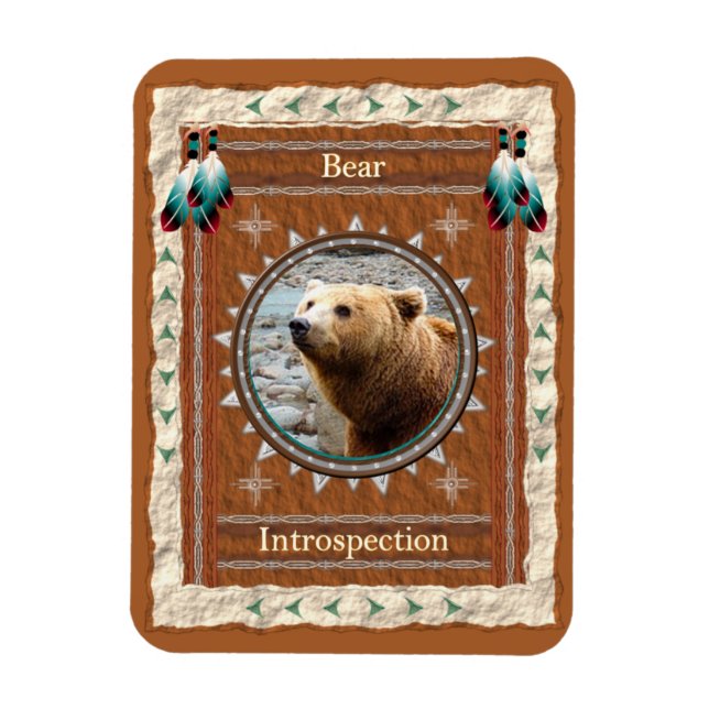 Bear -Introspection- Vinyl Flexi Magnet (Vertical)