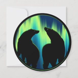 Bear Invitations Personalised Aurora Bears Card