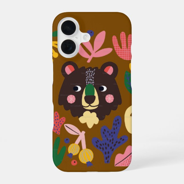 bear iPhone 16 case (Back)