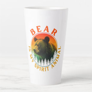 Bear is my spirit animal latte mug