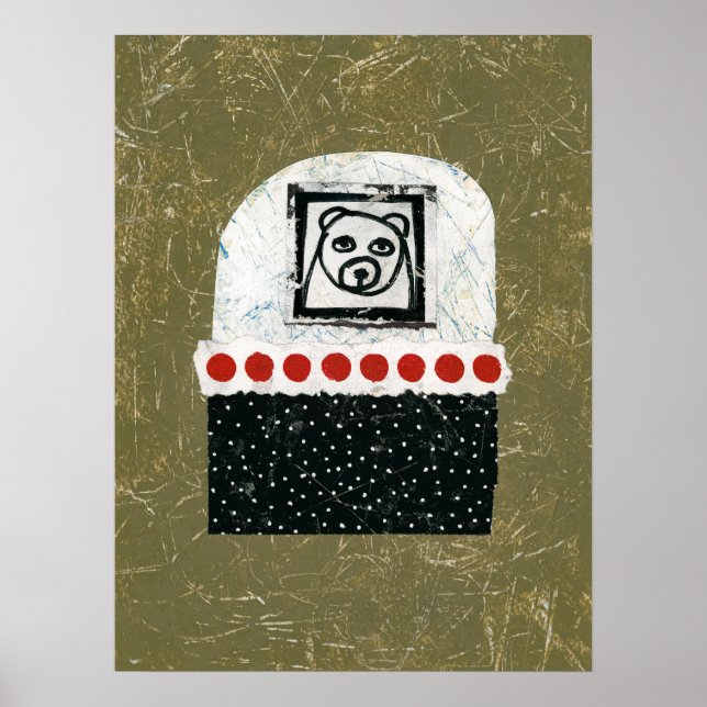 Bear Is Tired Poster Wall Art (Front)
