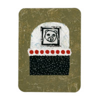 Bear Is Tired Refrigerator Magnet