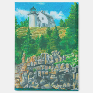 Bear Island Light Painting Magnet