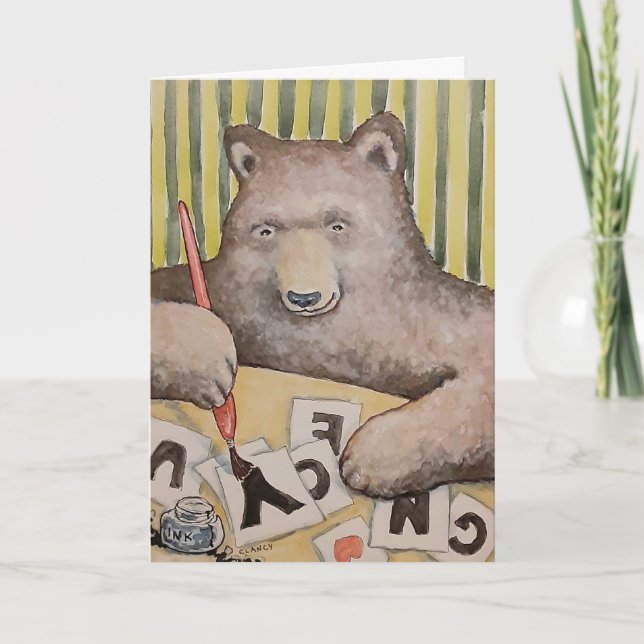 Bear it in Mind Holiday Card (Front)