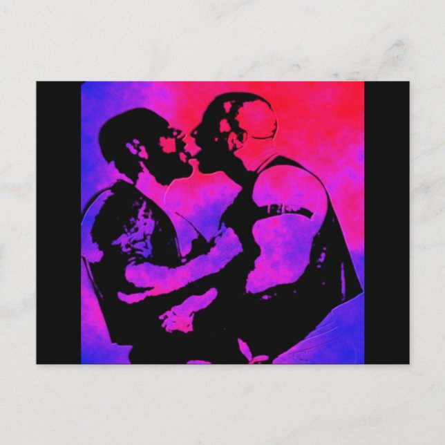 Bear Kiss Postcard (Front)