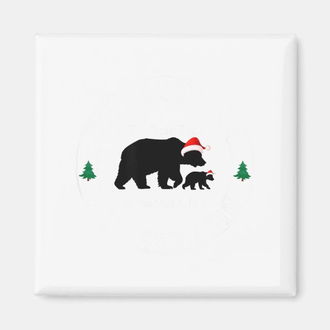 Bear Lair New Hampshire Christmas  Magnet (Front)