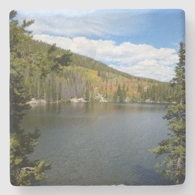 Bear Lake at Rocky Mountain National Park Stone Coaster (Front)