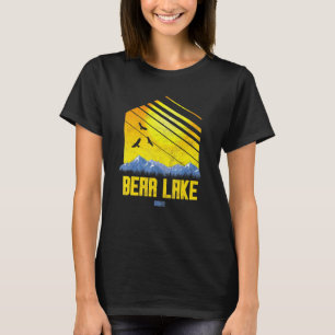 Bear Lake Idaho Mountains Hiking Camping Vintage T-Shirt