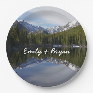 Bear Lake Reflection II Paper Plate