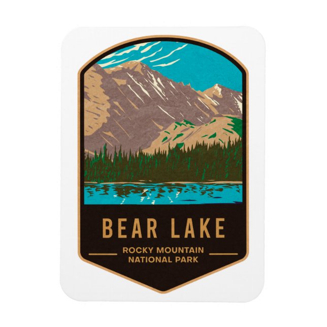 Bear Lake Rocky Mountain National Park Magnet (Vertical)