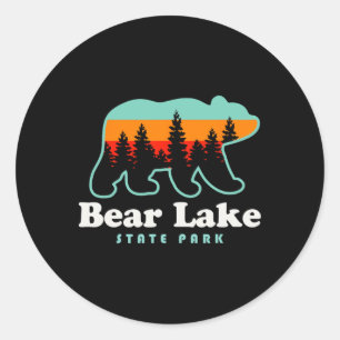 Bear Lake State Park Camping Utah Hiking Classic Round Sticker
