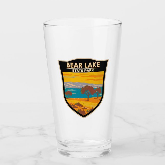 Bear Lake State Park Utah Vintage  Glass (Front)