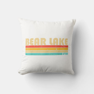 BEAR LAKE UTAH Fun Fishing Camping Summer Cushion