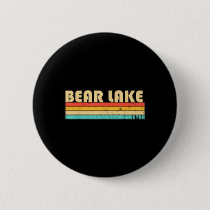 Bear Lake Utah Funny Fishing Camping Summer  6 Cm Round Badge