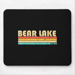 Bear Lake Utah Funny Fishing Camping Summer  Mouse Pad