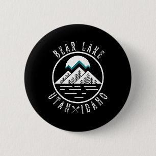 Bear Lake Utah Idaho Camping Boating 6 Cm Round Badge