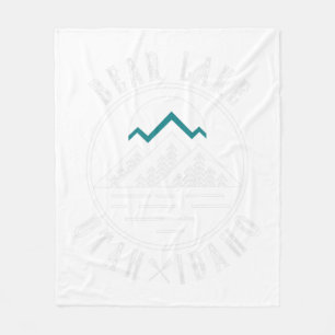 Bear Lake Utah Idaho Camping Boating Fleece Blanket